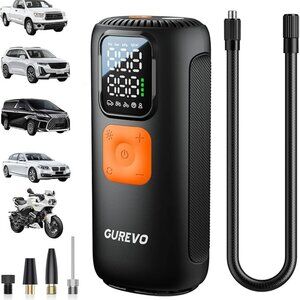 NEW 160 PSI Cordless Car Tire Inflator with Digital Pressure Gauge, LED Light